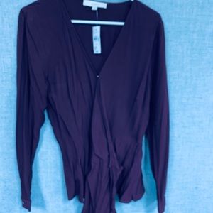 NWT Maroon LOFT top